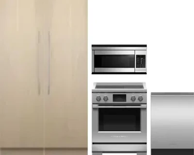 5 Piece Package Includes Refrigerator, Freezer, Range, Microwave And Dishwasher